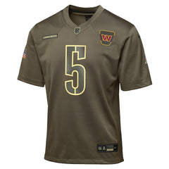 Washington Commanders Nike Jayden Daniels  Youth 2025 Salute to Service Game Jersey