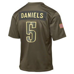 Washington Commanders Nike Jayden Daniels  Youth 2025 Salute to Service Game Jersey