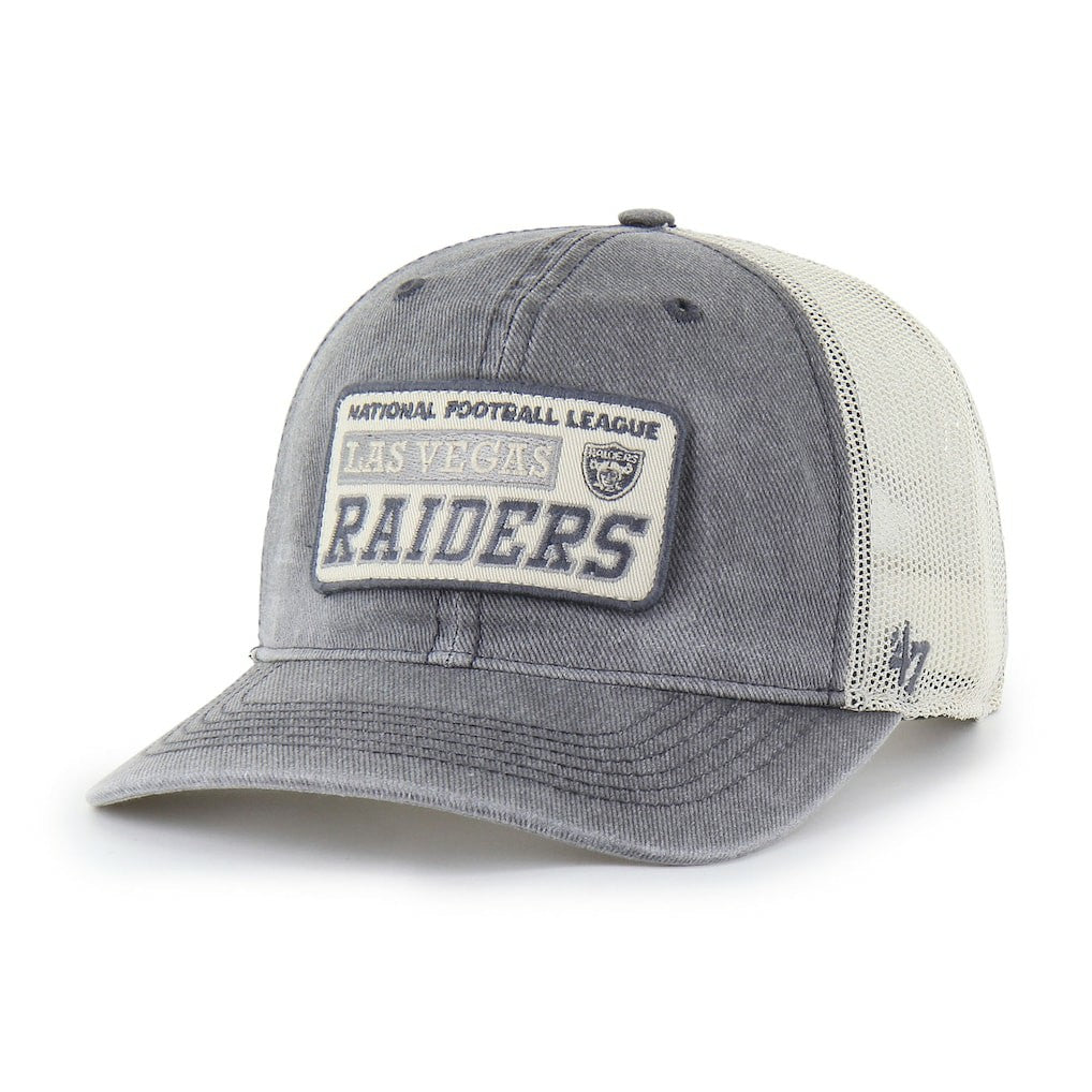 Las Vegas Raiders 47 brand '47 Canteen Relaxed Trucker Adjustable Hat