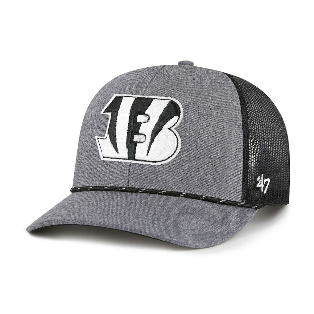 Cincinnati Bengals 47 brand '47 Carbon Rope Trucker Adjustable Hat