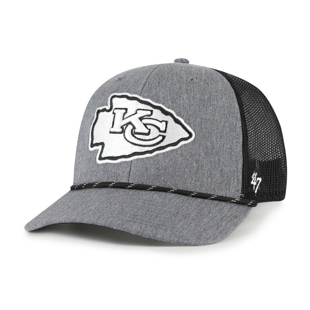 Kansas City Chiefs 47 brand '47 Carbon Rope Trucker Adjustable Hat