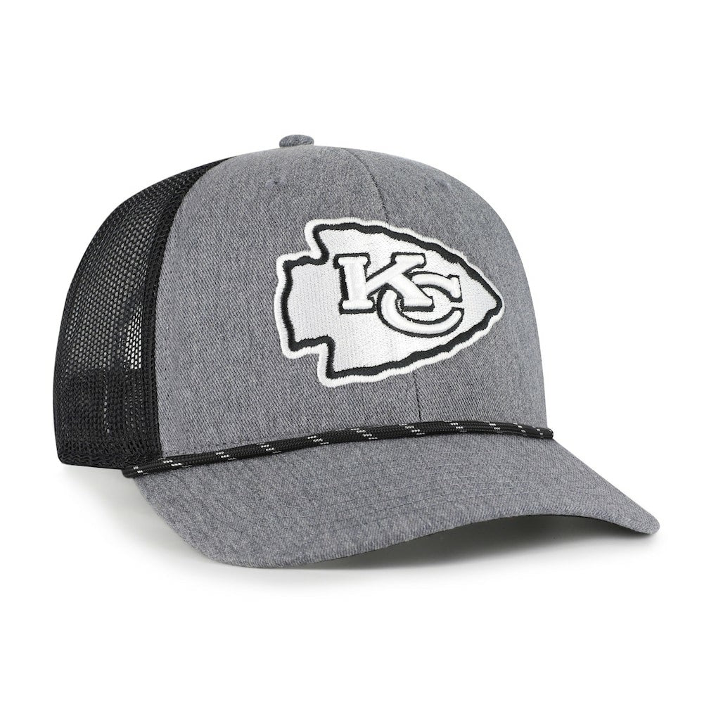 Kansas City Chiefs 47 brand '47 Carbon Rope Trucker Adjustable Hat