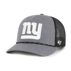 New York Giants 47 brand '47 Carbon Rope Trucker Adjustable Hat