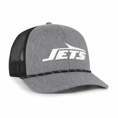 New York Jets 47 brand '47 Carbon Rope Trucker Adjustable Hat