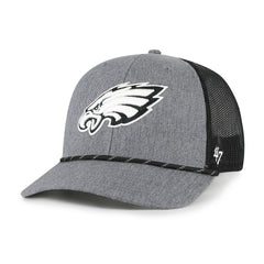 Philadelphia Eagles 47 brand '47 Carbon Rope Trucker Adjustable Hat