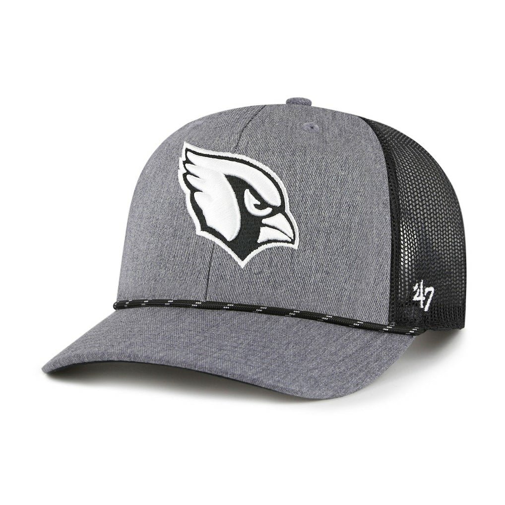 Arizona Cardinals 47 brand '47 Carbon Rope Trucker Adjustable Hat