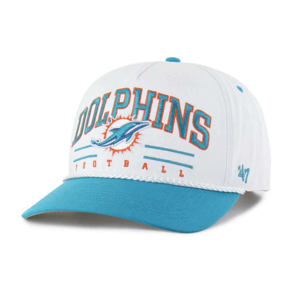 Miami Dolphins 47 brand '47 Roscoe Two-Toned Hitch Adjustable Hat