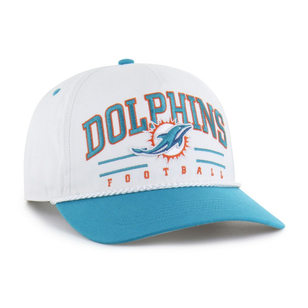 Miami Dolphins 47 brand '47 Roscoe Two-Toned Hitch Adjustable Hat