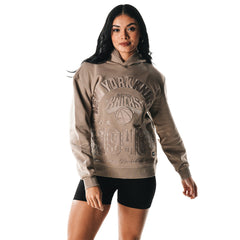 New York Knicks The Wild Collective Women's Satin Pullover Hoodie Discount
