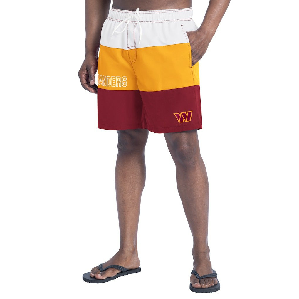 Washington Commanders  G-III Sports by Carl Banks Sunrise Volley Swim Shorts