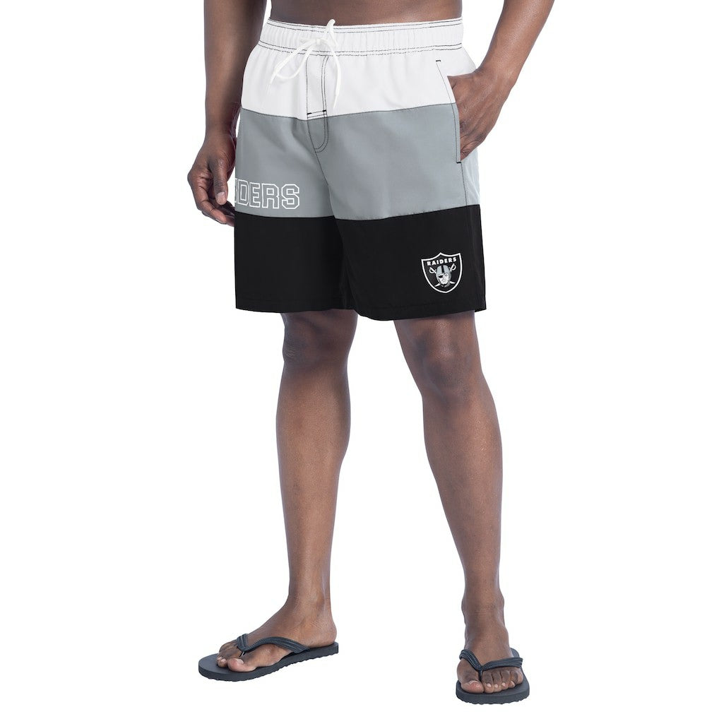 Las Vegas Raiders  G-III Sports by Carl Banks Sunrise Volley Swim Shorts