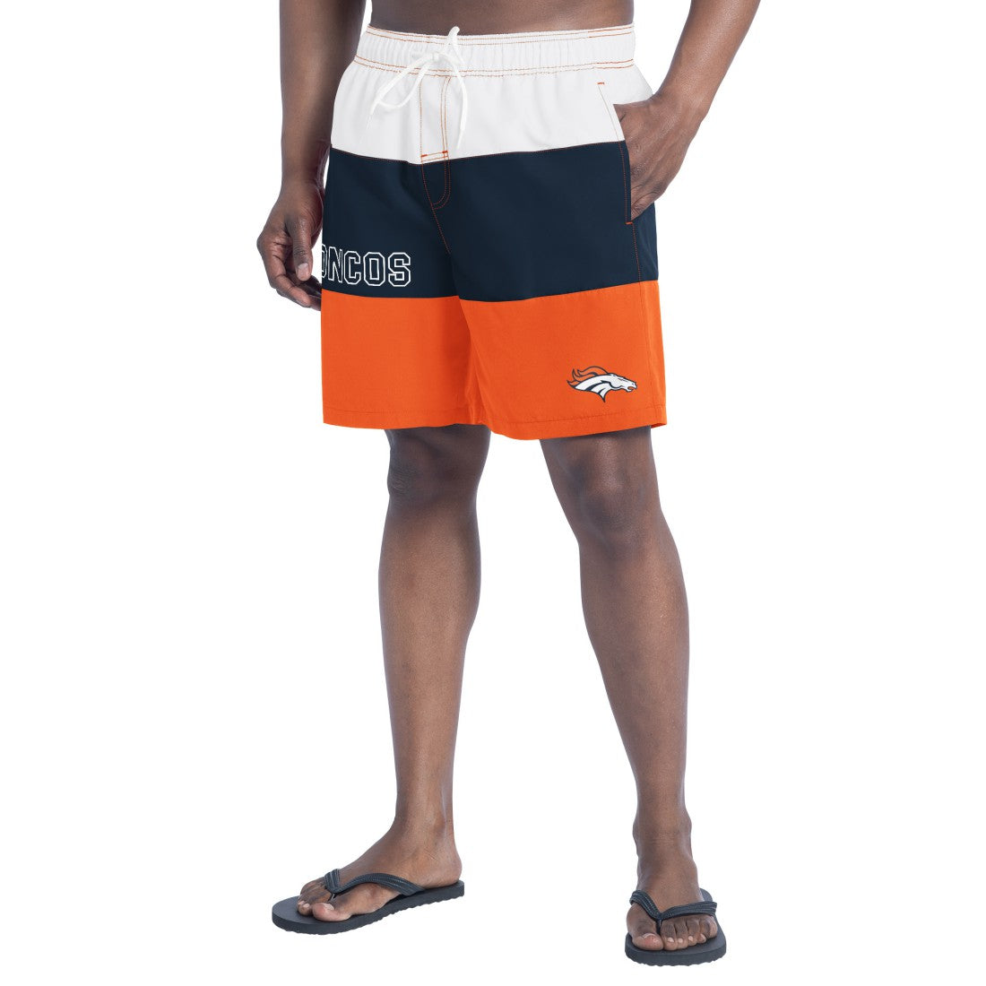 Denver Broncos  G-III Sports by Carl Banks Sunrise Volley Swim Shorts