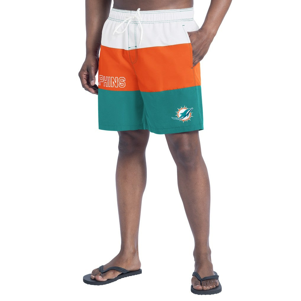 Miami Dolphins  G-III Sports by Carl Banks Sunrise Volley Swim Shorts