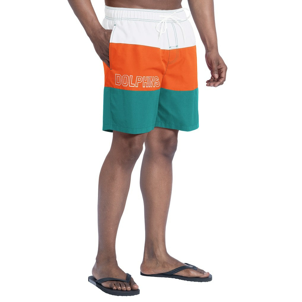 Miami Dolphins  G-III Sports by Carl Banks Sunrise Volley Swim Shorts