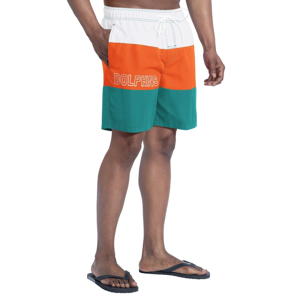 Miami Dolphins  G-III Sports by Carl Banks Sunrise Volley Swim Shorts