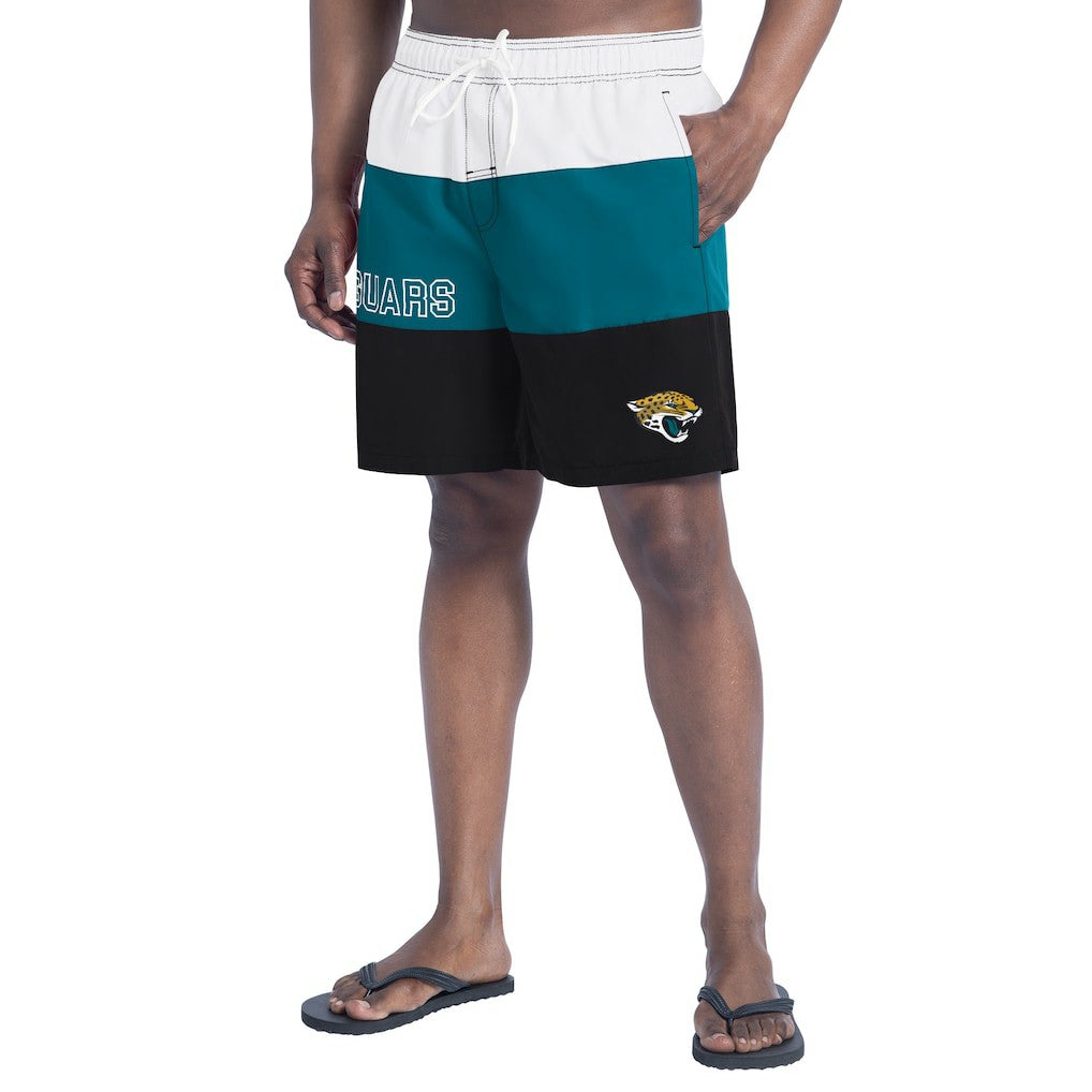 Jacksonville Jaguars  G-III Sports by Carl Banks Sunrise Volley Swim Shorts