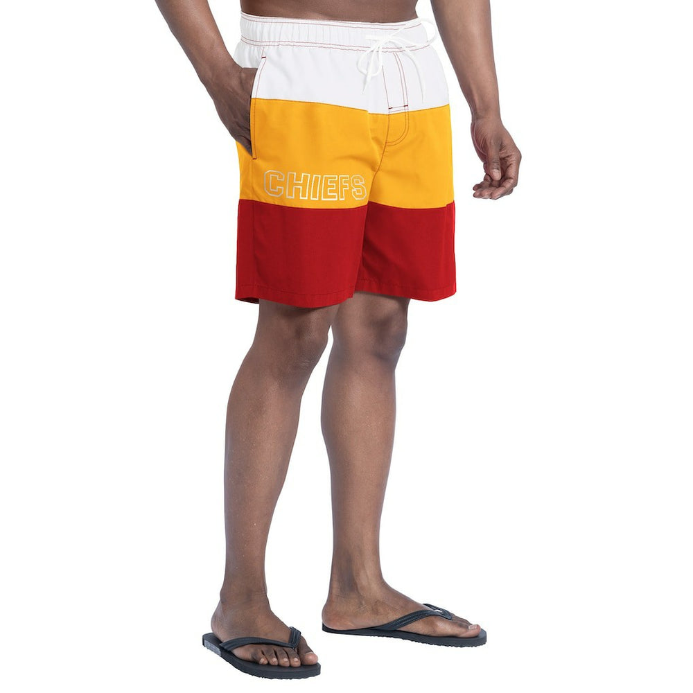 Kansas City Chiefs  G-III Sports by Carl Banks Sunrise Volley Swim Shorts