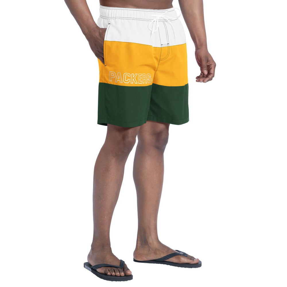 Green Bay Packers  G-III Sports by Carl Banks Sunrise Volley Swim Shorts