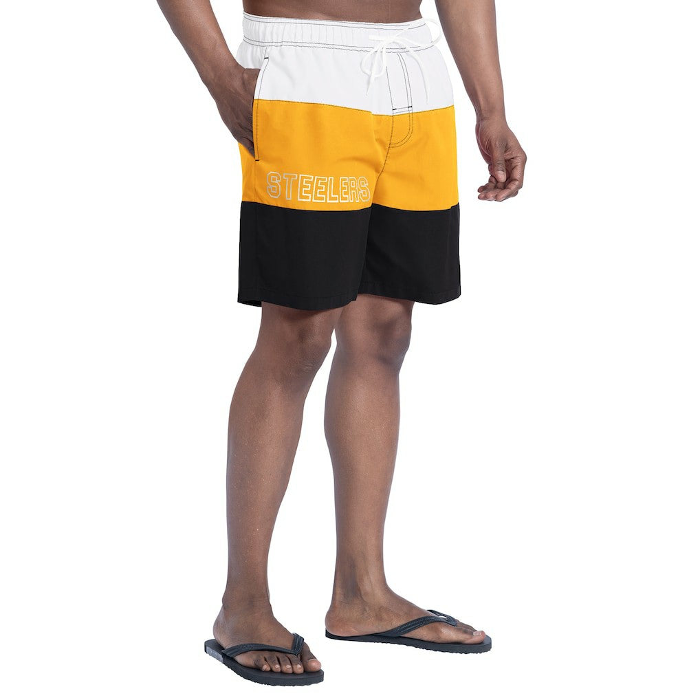 Pittsburgh Steelers  G-III Sports by Carl Banks Sunrise Volley Swim Shorts