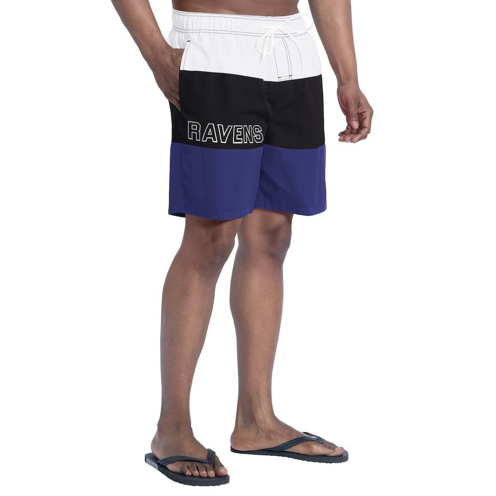 Baltimore Ravens  G-III Sports by Carl Banks Sunrise Volley Swim Shorts