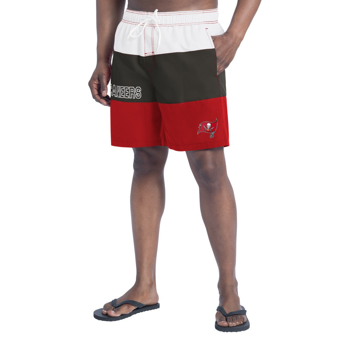 Tampa Bay Buccaneers  G-III Sports by Carl Banks Sunrise Volley Swim Shorts