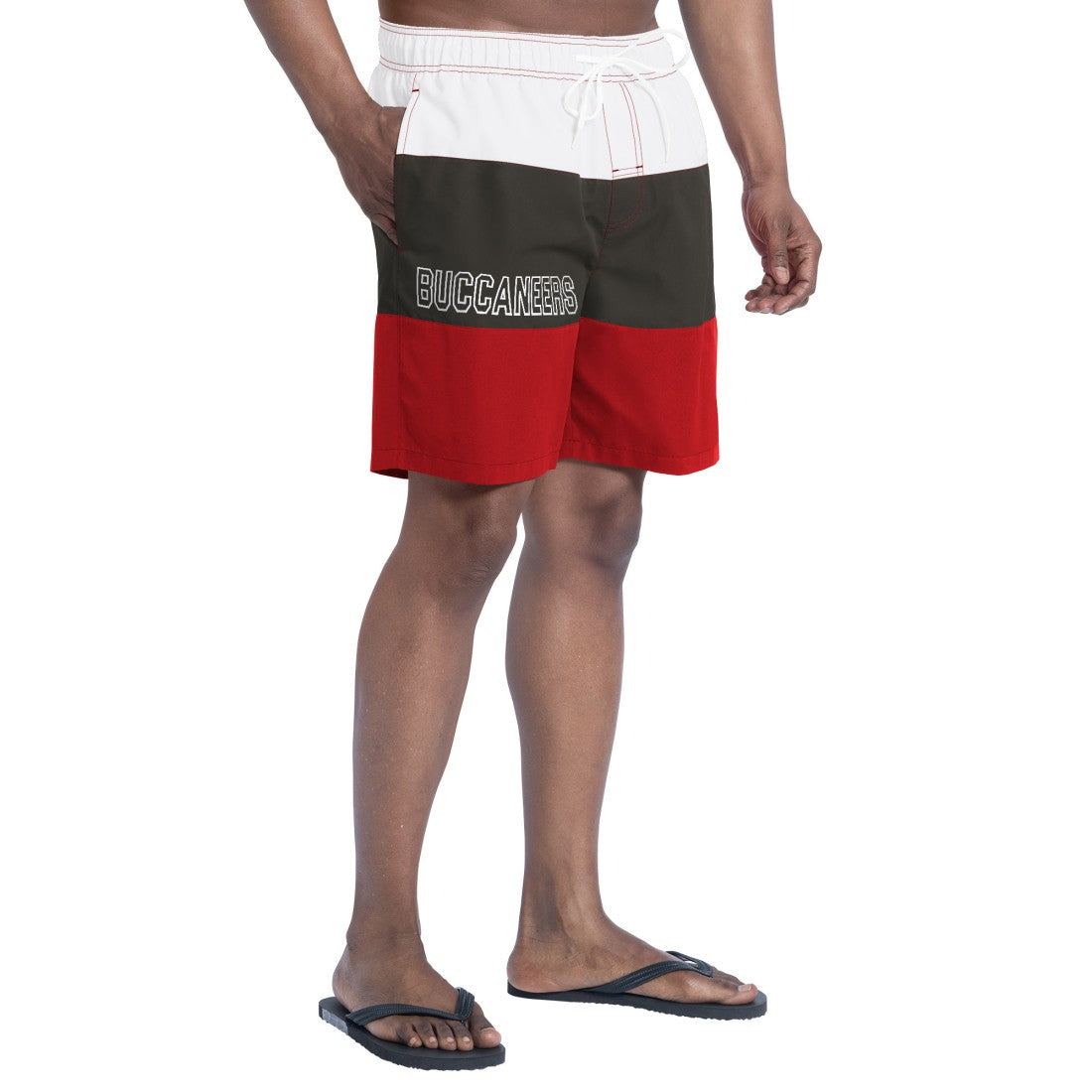 Tampa Bay Buccaneers  G-III Sports by Carl Banks Sunrise Volley Swim Shorts