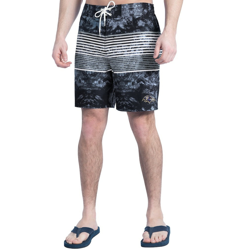 Baltimore Ravens  G-III Sports by Carl Banks Horizon Volley Swim Shorts