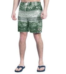 Green Bay Packers  G-III Sports by Carl Banks Horizon Volley Swim Shorts