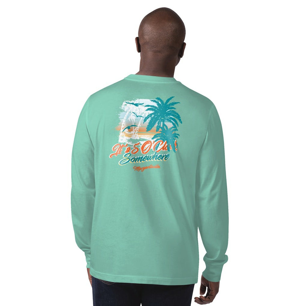 Miami Dolphins  Margaritaville It's Five O'Clock Somewhere Long Sleeve T-Shirt