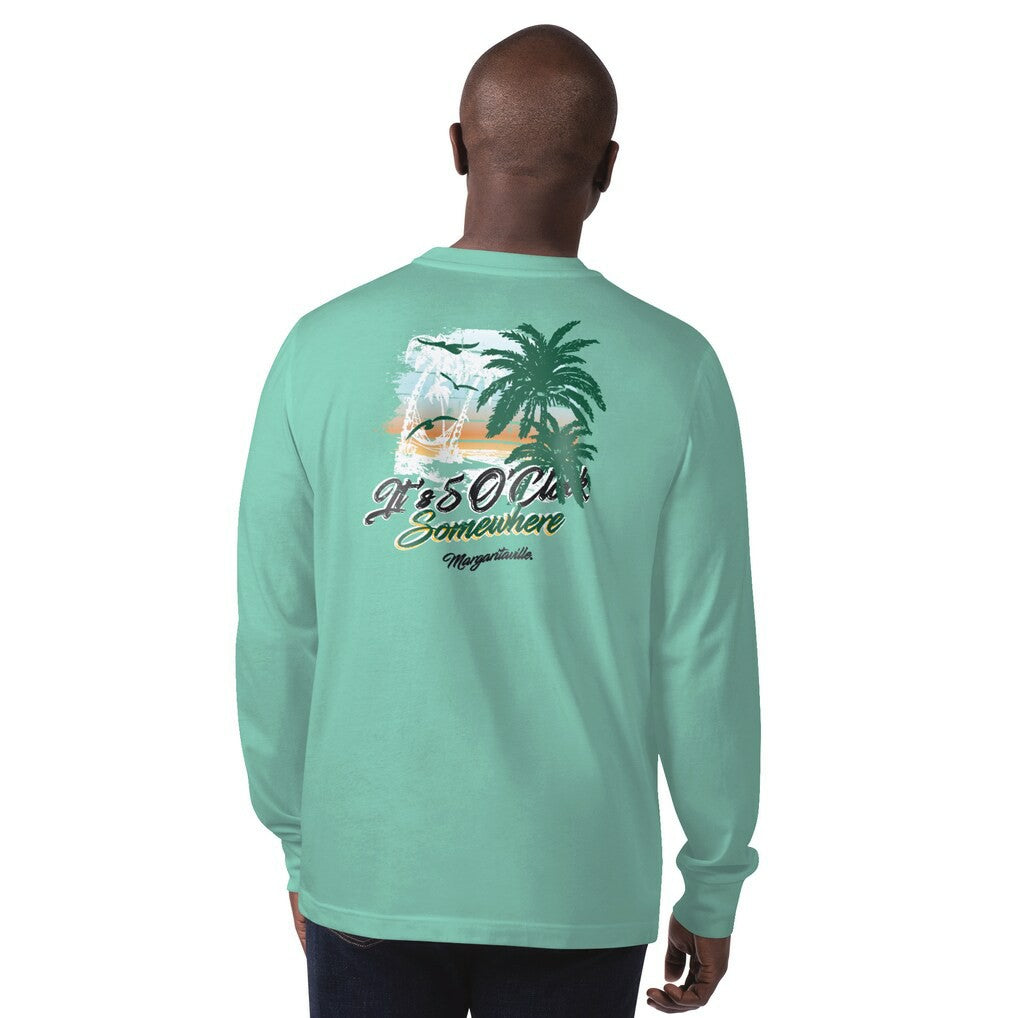 New York Jets  Margaritaville It's Five O'Clock Somewhere Long Sleeve T-Shirt