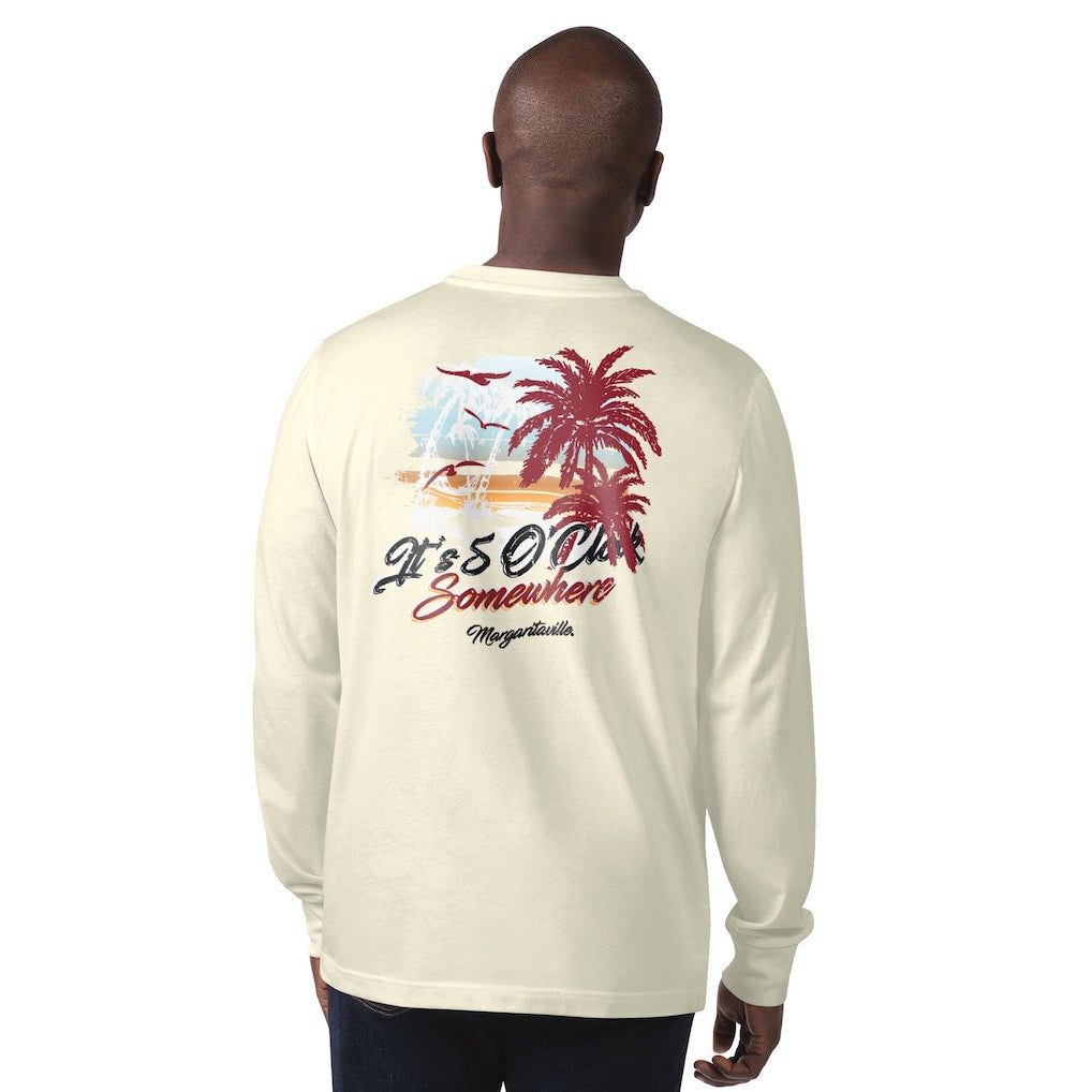 Arizona Cardinals  Margaritaville It's Five O'Clock Somewhere Long Sleeve T-Shirt