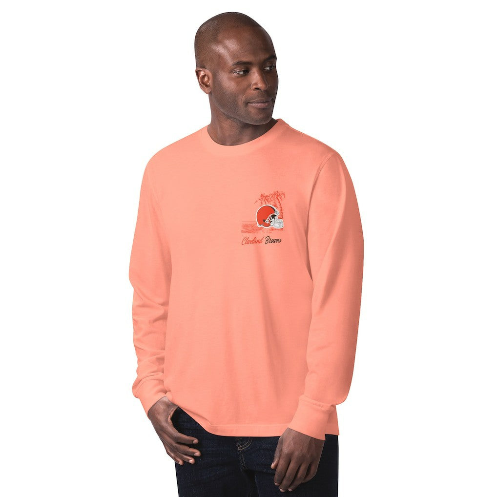 Cleveland Browns  Margaritaville It's Five O'Clock Somewhere Long Sleeve T-Shirt