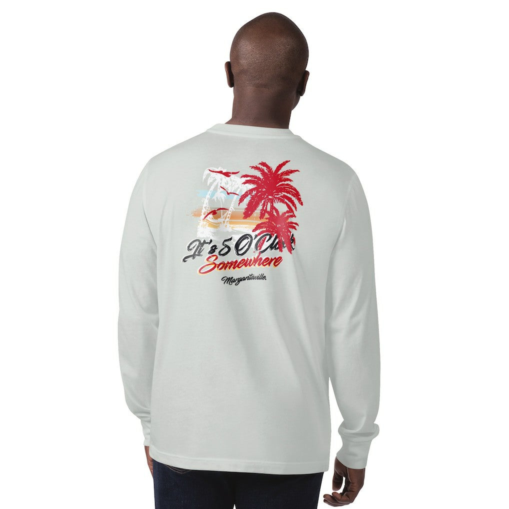 Atlanta Falcons  Margaritaville It's Five O'Clock Somewhere Long Sleeve T-Shirt