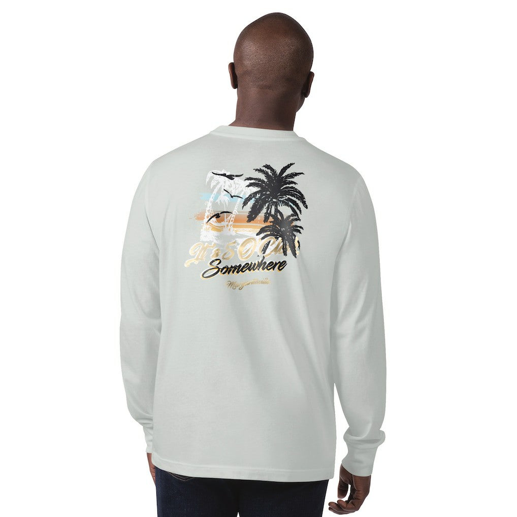 New Orleans Saints  Margaritaville It's Five O'Clock Somewhere Long Sleeve T-Shirt