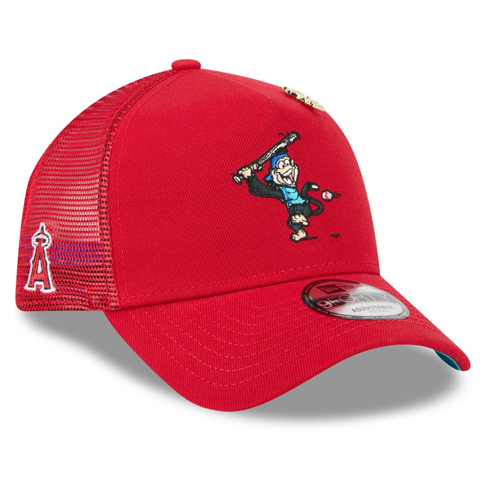 Los Angeles Angels New Era 2025 Big League Chew A-Frame 9FORTY Adjustable Trucker Hat | MLB Online