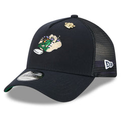 Boston Red Sox New Era 2025 Big League Chew A-Frame 9FORTY Adjustable Trucker Hat | MLB Outlet