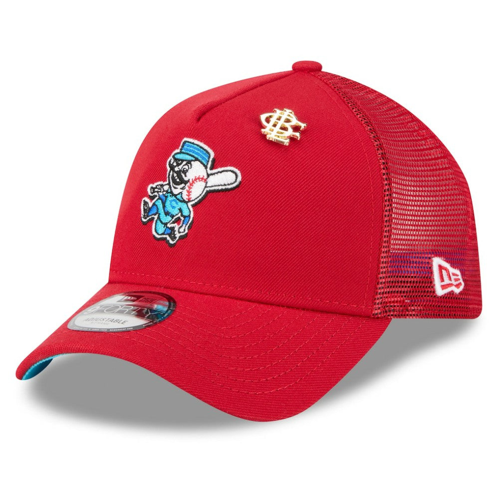 Cincinnati Reds New Era 2025 Big League Chew A-Frame 9FORTY Adjustable Trucker Hat | MLB Shop