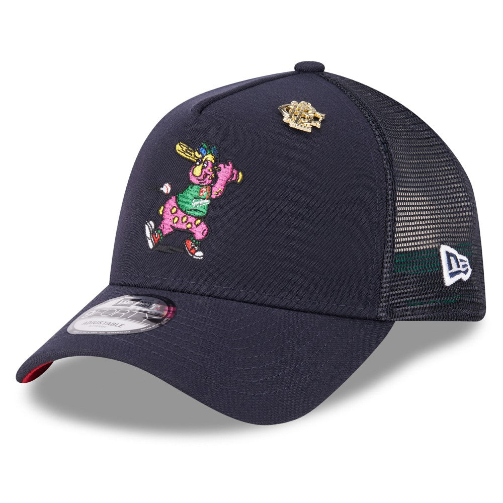 Cleveland Guardians New Era 2025 Big League Chew A-Frame 9FORTY Adjustable Trucker Hat | MLB On Sale