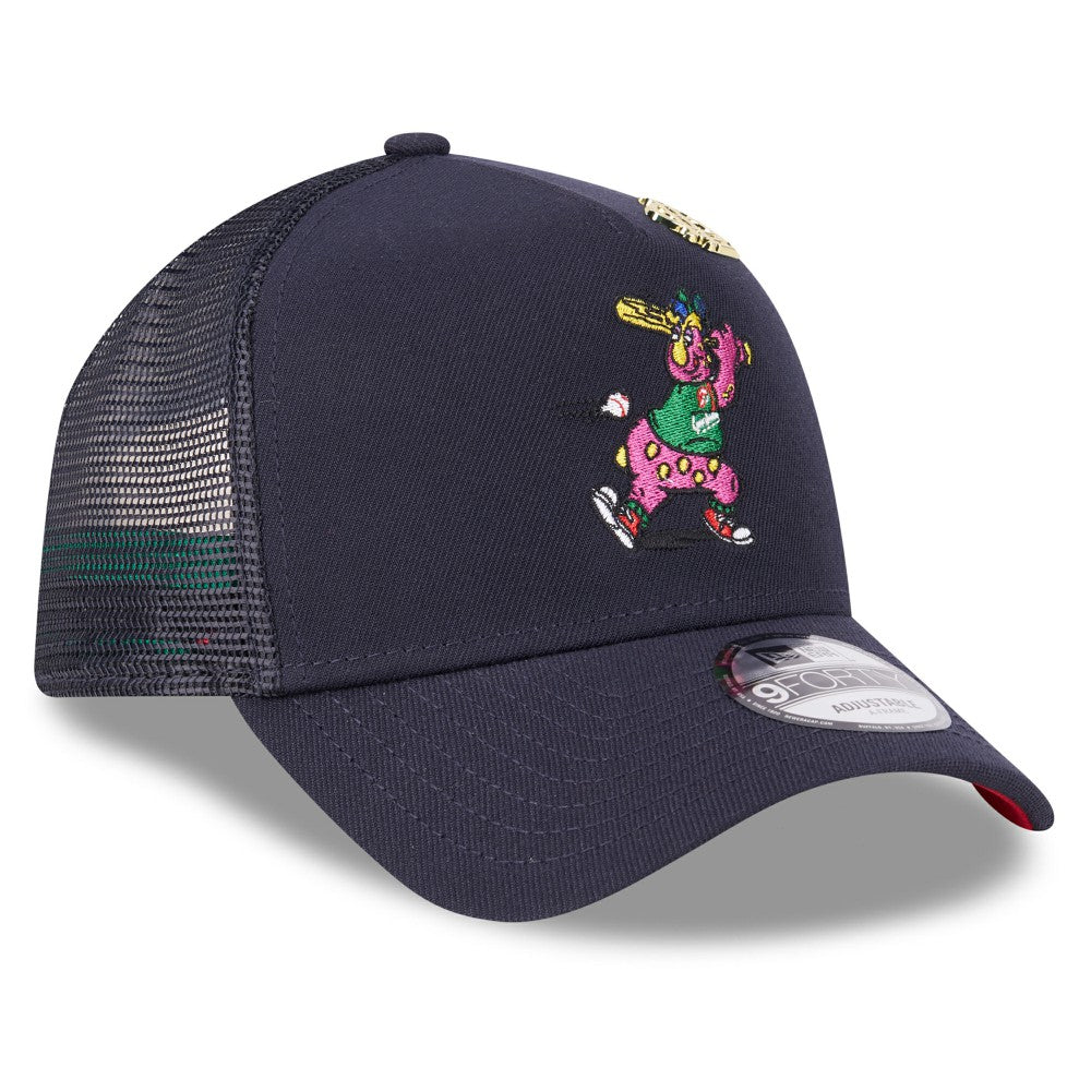 Cleveland Guardians New Era 2025 Big League Chew A-Frame 9FORTY Adjustable Trucker Hat | MLB On Sale
