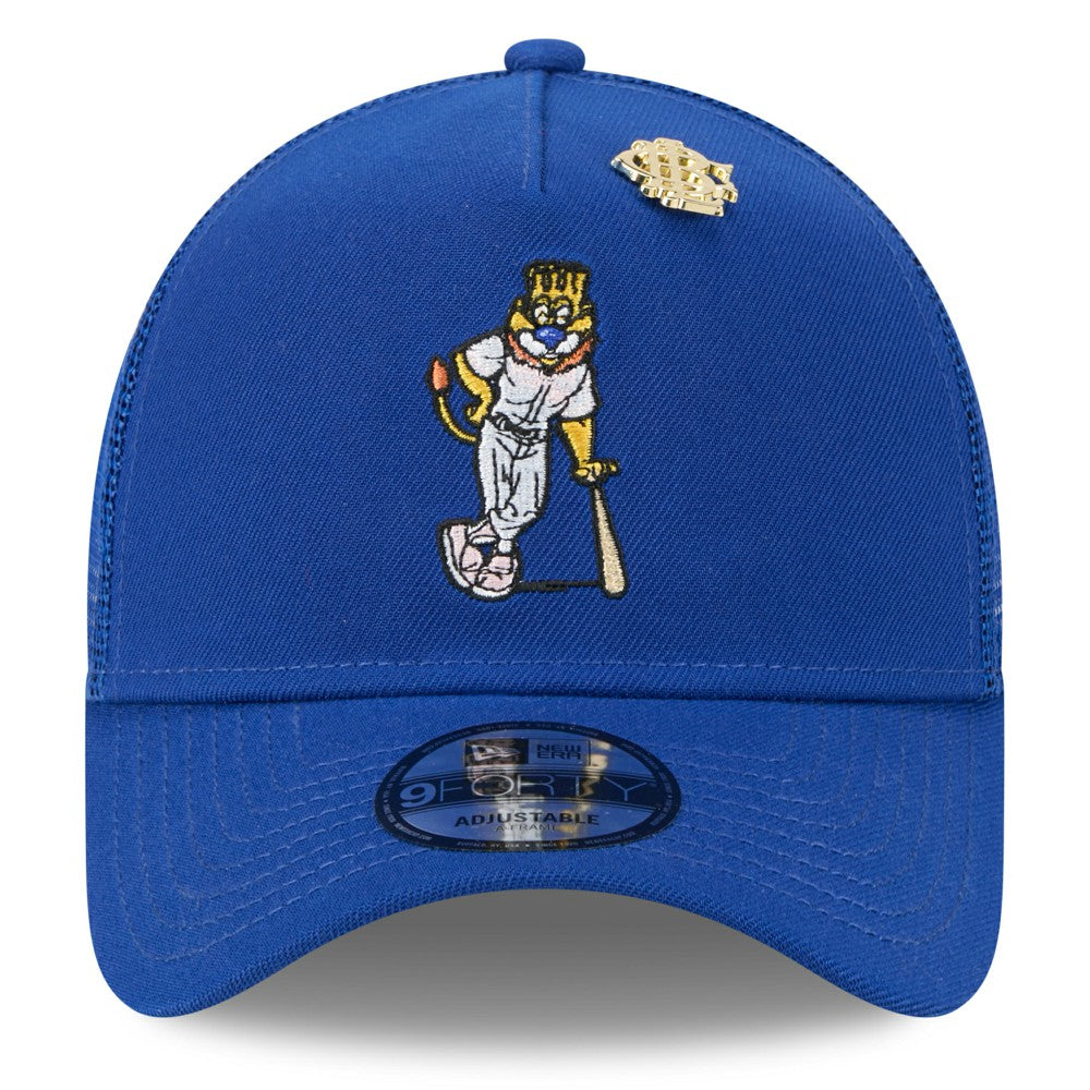 Kansas City Royals New Era 2025 Big League Chew A-Frame 9FORTY Adjustable Trucker Hat | MLB Sale