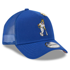 Kansas City Royals New Era 2025 Big League Chew A-Frame 9FORTY Adjustable Trucker Hat | MLB Sale