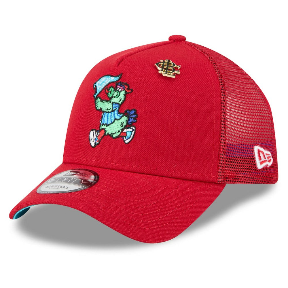 Philadelphia Phillies New Era 2025 Big League Chew A-Frame 9FORTY Adjustable Trucker Hat | MLB Outlet