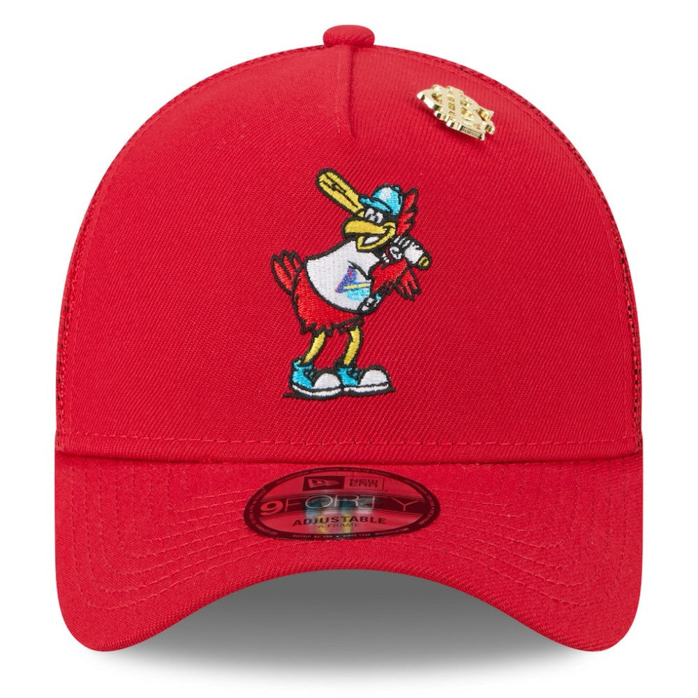 St. Louis Cardinals New Era 2025 Big League Chew A-Frame 9FORTY Adjustable Trucker Hat | MLB Shop