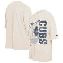 Chicago Cubs New Era Cooperstown Collection Oversized Throwback Distressed T-Shirt | MLB On Sale