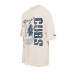 Chicago Cubs New Era Cooperstown Collection Oversized Throwback Distressed T-Shirt | MLB On Sale