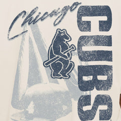 Chicago Cubs New Era Cooperstown Collection Oversized Throwback Distressed T-Shirt | MLB On Sale