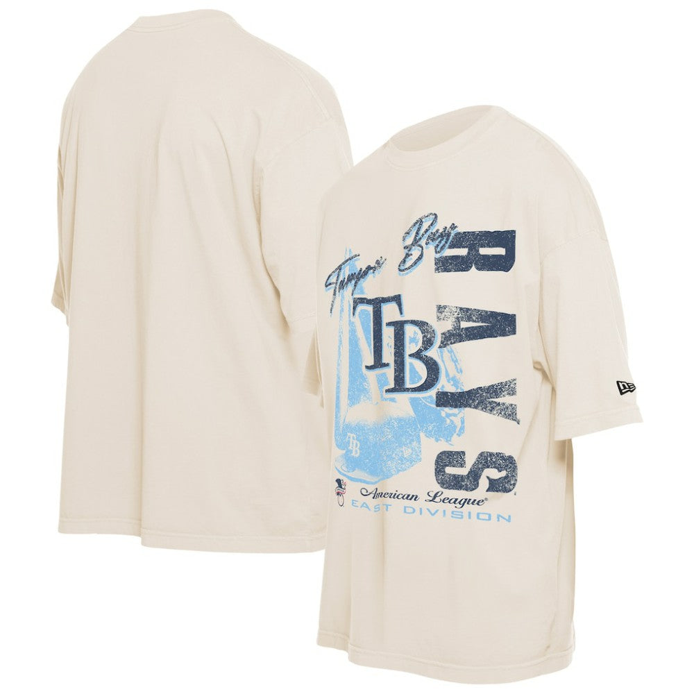 Tampa Bay Rays New Era Cooperstown Collection Oversized Throwback Distressed T-Shirt | MLB Online