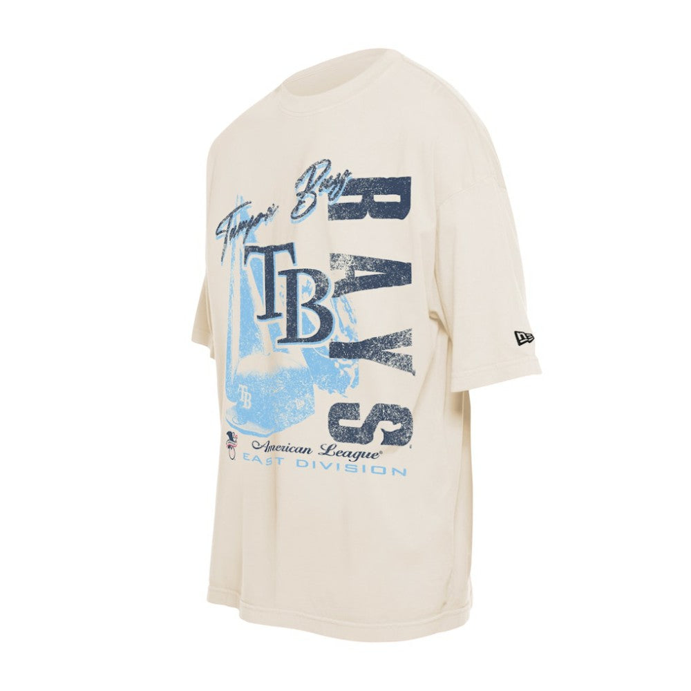 Tampa Bay Rays New Era Cooperstown Collection Oversized Throwback Distressed T-Shirt | MLB Online