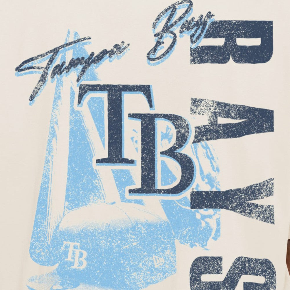 Tampa Bay Rays New Era Cooperstown Collection Oversized Throwback Distressed T-Shirt | MLB Online