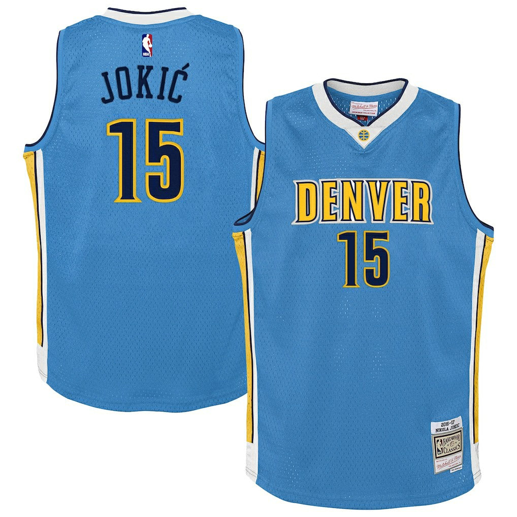 Nikola Jokic Denver Nuggets Youth 2016/17 Hardwood Classics Swingman Jersey sale Discount